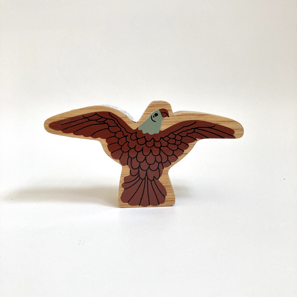 Fair Trade St Paul's Wooden Painted Eagle (reverse)